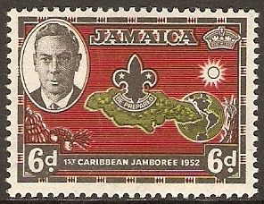 Globus and Map - 1st Caribbean Jamboree 1952