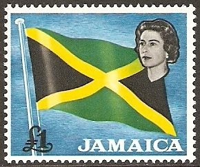 Flag and Queen Elizabeth II