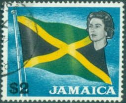 Flag and Queen Elizabeth II