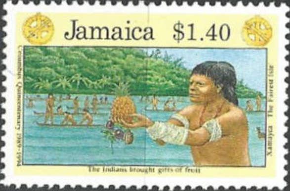 The Indians brought gifts of fruit