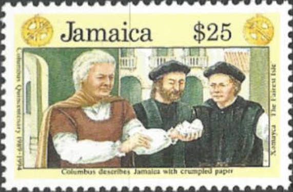 Christopher Columbus Talking about Jamaica