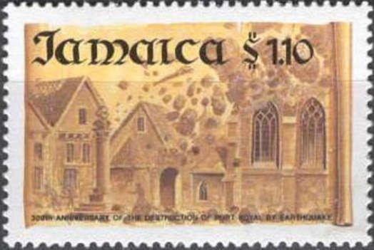 Destruction of Port Royal by earthquake
