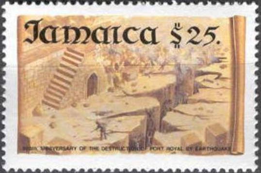 Destruction of Port Royal by earthquake