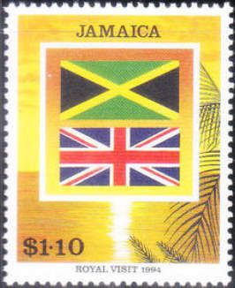 Flags of Jamaica and UK