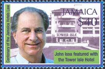 John Issa with the Tower Isle Hotel