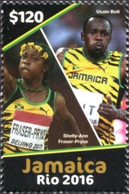 Shelly-Ann Fraser and Usain Bolt