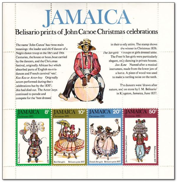 Belisario prints of John Canoe Christmas celebrations