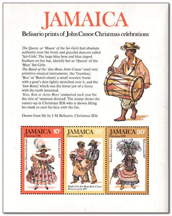 Belisario prints of John Canoe Christmas celebrations