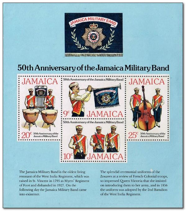50 years Jamaica Military Band