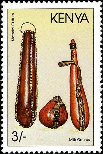 Milk bottles, calabashs