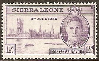 King George VI and Houses of Parliament, London