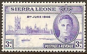 King George VI and Houses of Parliament, London