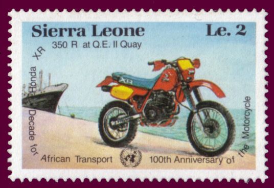 Honda XR 350 R, QE II Quay
