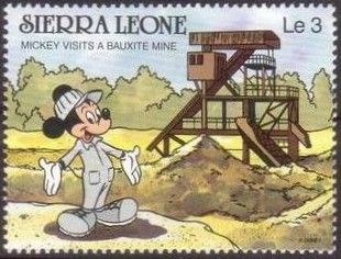 Mickey visits a Bauxite Mine