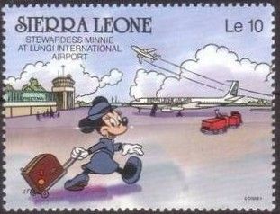 Stewardess Minnie at Lungi International Airport