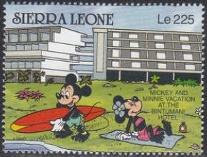 Mickey and Minnie vacation at the Bintumani Hotel