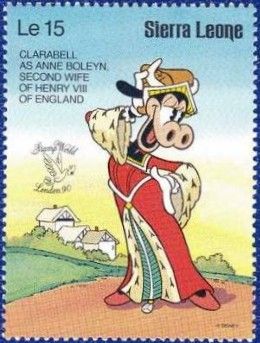 Clarabelle Cow as Anne Boleyn, second wife of Henry VIII