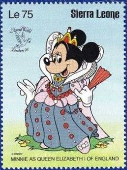 Minnie as Queen Elizabeth I of England