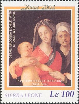 Madonna and child five Saints by Pontormo Rosso