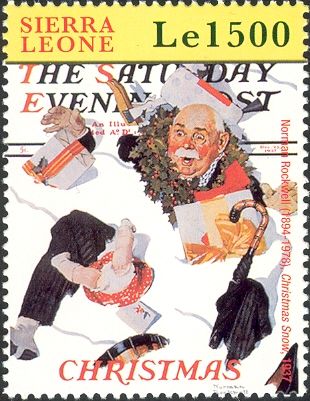 Christmas Snow by Norman Rockwell