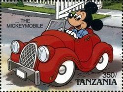 Mickey Mouse in the Mickeymobile
