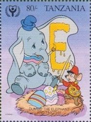 The letter "E" - Dumbo the Elephant and Timothy