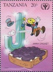 The letter "J" - Jiminy Chricket