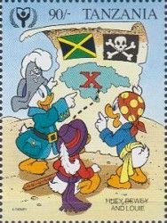 The letter "X" - Huey, Dewey and Louie as pirates