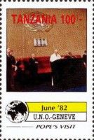 Papal Visit at UNO Geneve (June 1982)