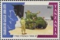 First Free French tank at Omaha beach, Normandy