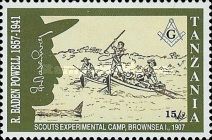 Scouts in canoe