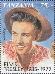 Portrait of Elvis Presley