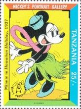 Minnie Mouse in Hawaiian Holiday, 1937