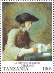 The card house by Chardin