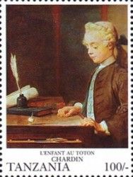 Boy with a Top by Chardin