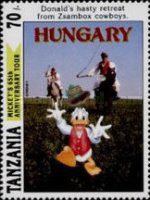 Donald Duck being chased by Zsambox herders in Hungary