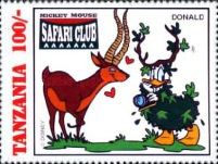Donald Duck photographing an antilope