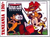 Mickey Mouse and monkeys