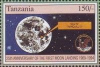 Location of Sea of Tranquility shown on Moon