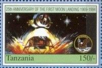 “Eagle” ascending from lunar surface