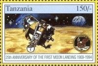 “Eagle” above lunar surface