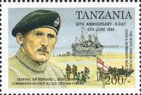 Gen. Montgomery, White Ensign Flies over Normandy Beach
