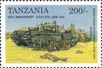 British Forces with Churchill Avre Tank, Gold Beach