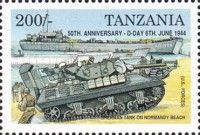 Sherman Tank on Normandy Beach