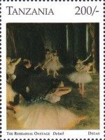 The Rehearsa Onstage, by Degas