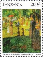 Study for “A Sunday on La Grande Jatte,” by Seurat