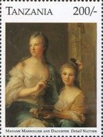 Madame Marsollier and Daughter, by Nattier