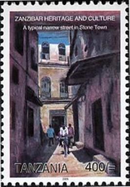 A typical narrow street in Stone Town