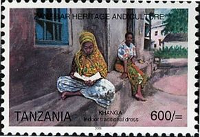 Khanga - typical indoor dress