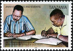 The late Presidents J.K. Nyere and Abeid Aman Karume